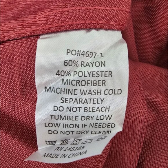 NWT Overseas Adventure Shirt Sleeve Button-up  Shirt Womens Small Salmon - Picture 4 of 5